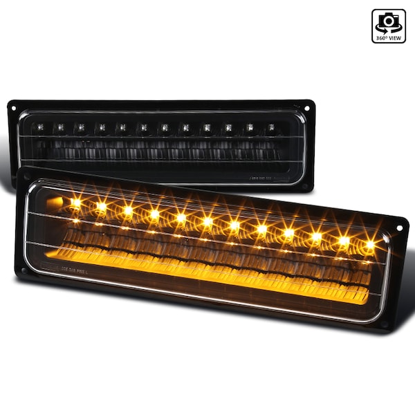 Spec-D Tuning 88-94 Chevrolet C10 LED Bumper Lights LB-C1088JMLED-RS - main